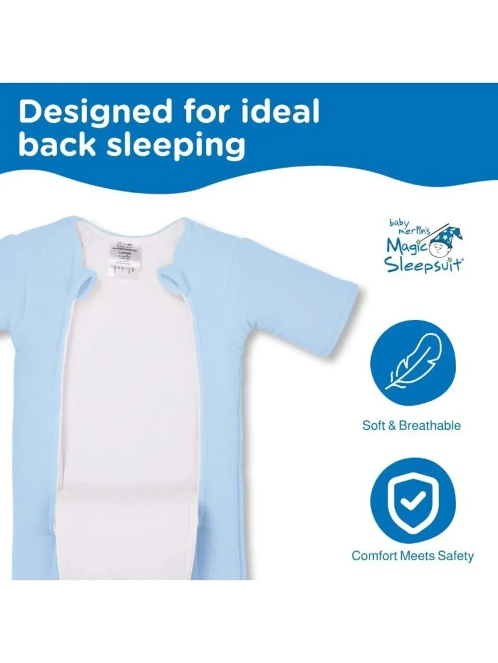 Cozy Magic Sleepsuit for Baby Girls, Size Large (18-21 lbs), Sleep Safety